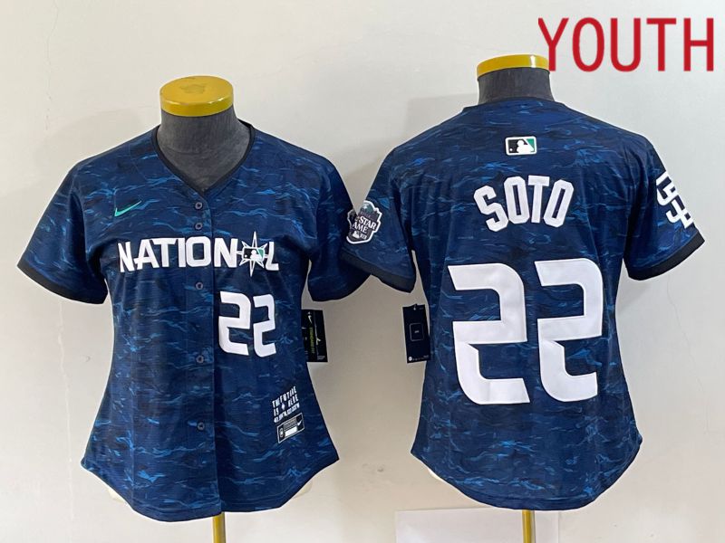 Youth San Diego Padres 22 Soto National League Nike Royal 2023 MLB All Star MLB Jersey